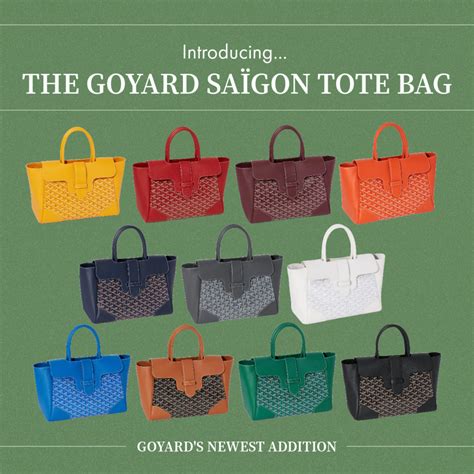 goyard saigon bags|goyard saigon tote price.